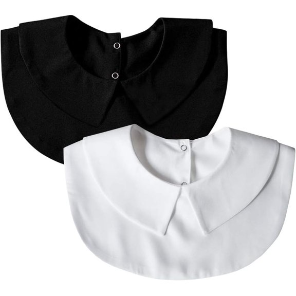 Zhengup Girls Peter Pan Detachable Fake Collar Half Blouse Dickey Doll Collar