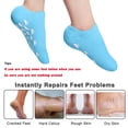 thumbnail image 3 of Artrylin 2 Pair Moisturizing Gel Socks,Ultra-Soft Gel Socks Moisturizing Socks,,Gel Lining Infused with Essential Oils and Vitamins (Blue&Pink), 3 of 4
