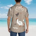 thumbnail image 6 of Kll Men'S Hawaiian Shirt Short Sleeve Button Down Beach Shirts-Chicken, 6 of 8