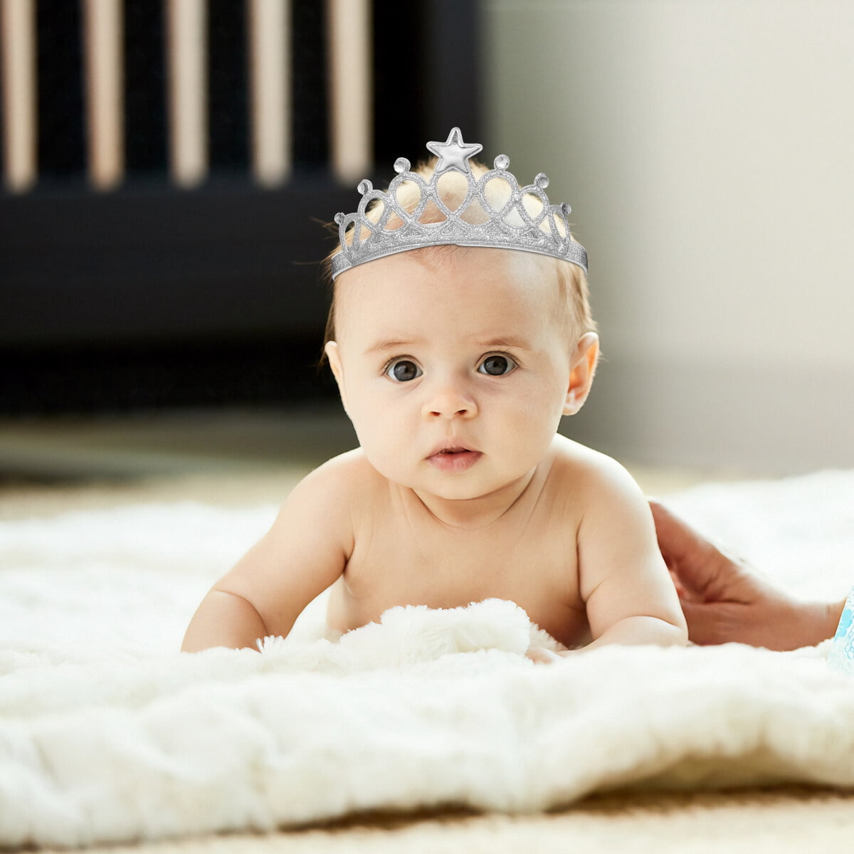 Couronne Mariage Demoiselle Honneur Couronne Princesse Enfant Dorée Papillon Perle Strass - Diadème Fille Mariage Anniversaire