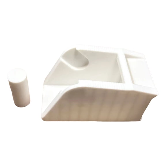 VHXWUGN 1 Pack Desktop Tape Dispenser for Masking Tape,Heat Resistant Tape(White)