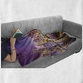thumbnail image 6 of City Soft Flannel Fleece Blanket, Real Life Image of Miami Florida at Night Downtown Tourism Spots Discovering the World, Cozy Plush for Indoor and Outdoor Use, 70" x 90", Multicolor, by Ambesonne, 6 of 6