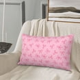 thumbnail image 5 of Sikiie Pink Bows Print Plush Pillow Cover, Wrinkle-proof and Stain-resistant Pillow Protector without Pillow Core, Home Decoration-20"x30", 5 of 6