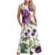 thumbnail image 1 of Vestido sin Mangas para Mujeres Vestido de Verano de Cuello Redondo Impreso, Poliéster de Tamaño Verdadero Diario Y Vestido de Fiesta, 1 of 4