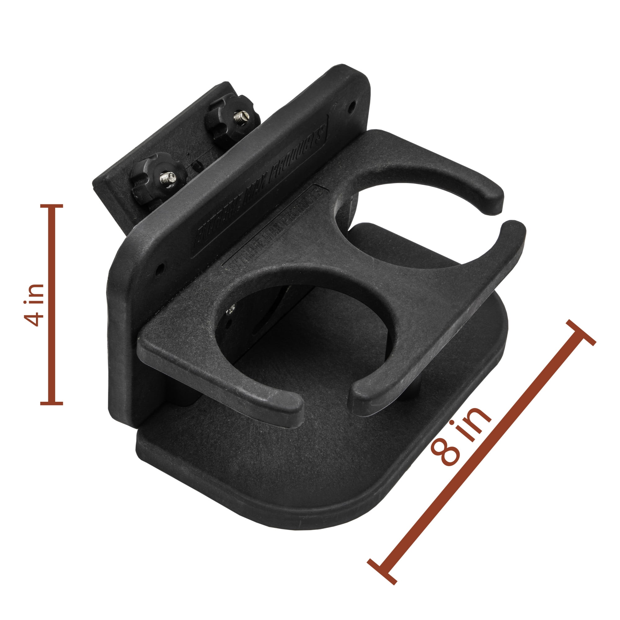 Extreme Max 3005.5616 Two-Drink Holder with 45° Base for Lund Sport Track Systems
