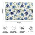 thumbnail image 3 of Pioneer Flower Floral Print Pattern Bathroom Rugs Mat, Non Slip Microfiber Bathroom Rug with Rubber Backing, Soft Mats for Bathroom Floor Tub Shower, 20"x32", 3 of 5