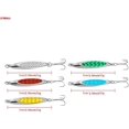 thumbnail image 2 of 5 piezas de señuelos de pesca de metal, cucharas giratorias, cebos, aparejos, señuelos a medida, kits de cuillere peche, leurres, 2 of 4