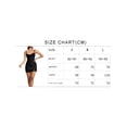 thumbnail image 5 of Las mujeres vestido halter, sexy de corte bajo de encaje de satén patchwork slim fit sin mangas falda de fiesta, 5 of 5