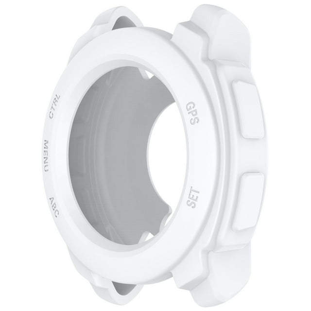 Demi-étui en Silicone pour Montre Intelligente, Conception à Dos Ouvert pour le Chargement, Fini Transparent Clair, Doux et Confortable, Protection Quotidienne contre les Égratignures