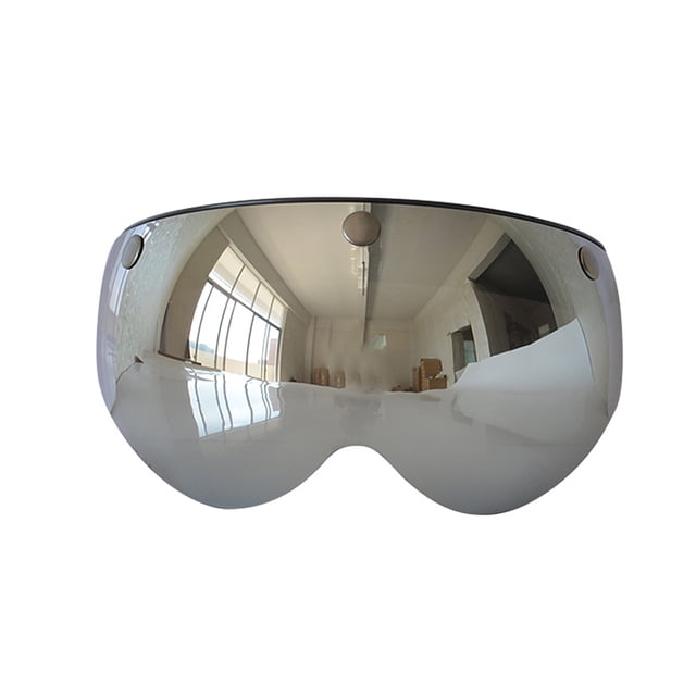 Motorcycle -UV -Scratch Helmets Lens Retro Visor Wind Lens Universal for Standard 3-Snap Open Face Helmets