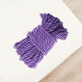 thumbnail image 7 of Ljia 4-Pack Soft Cotton Rope, 32 Feet, 8 mm Purple, Durable Thick Silk Rope, Multipurpose Braided Twisted A605, 7 of 7