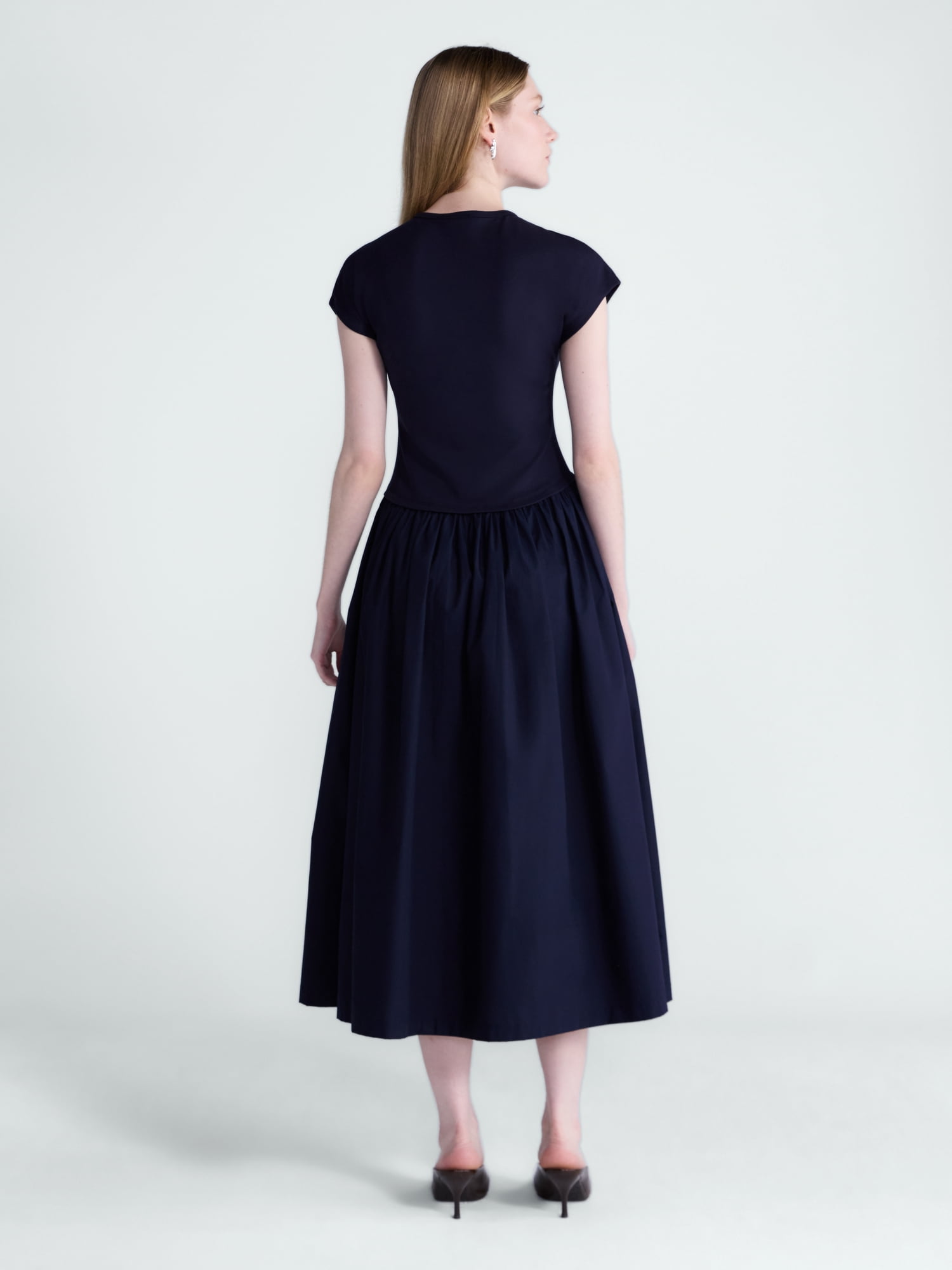 Scoop Women’s Maxi Dress with Short Dolman Sleeves, Sizes XS-XXL