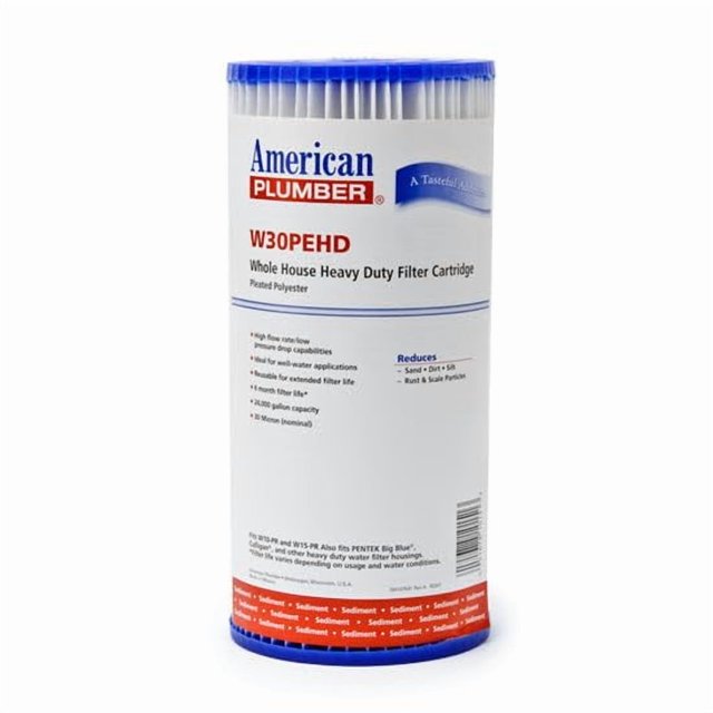 (Package Of 6) American Plumber W30PEHD Pleated Polyester Water Filters