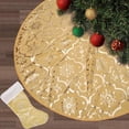 thumbnail image 1 of Event & Party Plaided Christmas Tree Linen Skirt Mat Decorations with X Mas Stocking for Xmas, 1 of 6