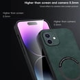 thumbnail image 6 of for iPhone 12 PU Leather Case, Vintage Compatible with MagSafe and Wireless Charging Slim Fit-Drop Scratch Resistant Support Magnetic Car Mount Case Cover for iPhone 12, Green, 6 of 9