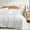 White, variant on THD Winston - 3 Piece Full Queen Size Quilt Set, Lightweight Queen Bedspread Coverlet Set (Full/Queen, White)