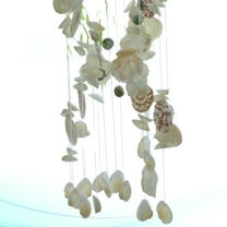 Milisten Hanging Wind Bell White Seashell Wind Chime Decoration Multi 1Pack