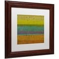 thumbnail image 2 of Trademark Fine Art "Chartreuse Line" Canvas Art by Michelle Calkins, White Matte, Wood Frame, 2 of 4