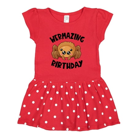 

Inktastic Webmazing Birthday Cute Baby Spider Gift Toddler Girl Dress