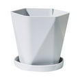 thumbnail image 2 of 2 Pcs Plastic Planters Indoor Flower Plant Pots, Nordic Thickened Small Flower Pot,Plant Pots with Multi Drainage Holes and Pallet, Modern Decorative Gardening Containers for Plants,Flowers,Colorful, 2 of 5