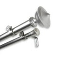 thumbnail image 5 of InStyleDesign  Emery Adjustable Double Curtain Rod Black 66 to 120 inch Black Finish, 5 of 5