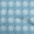 thumbnail image 1 of oneOone Tissu Georgette Viscose Bleu Turquoise Feuilles Matériel de Robe Tissu Imprimé Tissu au Mètre 42 Pouces de Large, 1 of 5