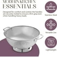 thumbnail image 3 of Bellemain Set of 2 Micro-Perforated Stainless Steel Colander, Dishwasher-Safe Pasta Strainer, 3 of 6