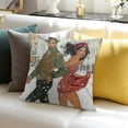 thumbnail image 3 of SHANXI Throw Pillow Covers Beautiful Romantic Couple American Afro Art r for Sofa 18x18in, 3 of 5