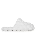 thumbnail image 2 of Wild Diva Unisex Non-Slip Bubble Cloud Lychee Waterproof Massage Reflexology Rubber Shower Slide Slippers Sandals-03-Beige (White, 10), 2 of 5