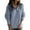 Blue, variant on Hpapadks Oversized Sweaters for Women Fall Winter Half Zip Up Long Sleeve Solid Lapel Knitted Sweaters Womens Sweater Blue L