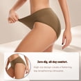 thumbnail image 4 of MecTo Women's Cotton High Cut Underwear 5 Pack Soft Breathable French Cut Panties, 4 of 6