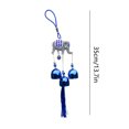 thumbnail image 3 of ¡Descuentos Únicos!, Campanas de viento de ojos azules, adornos de campanas de viento de metal, adornos de campana con borlas, decoración para árbol de Navidad Akmoler, 3 of 7