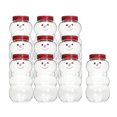 thumbnail image 1 of 10x Bouteilles de Jus Snowman Ornement de Noël 500ml pour Vacances Randonnée Rouge, 1 of 8
