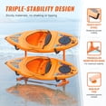 thumbnail image 4 of Freestanding Kayak Storage Rack for 2 Kayaks, Heavy-Duty Adjustable Steel Canoe & Paddleboard Stand with Padded Arms, 175LB Capacity for Indoor/Outdoor Garage Use, 4 of 7
