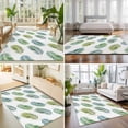 thumbnail image 4 of Area Rugs 3'x5', Green Blue Palm Leaf Carpet Runner Indoor Outdoor Rugs Home Decor Aesthetic, Summer Botanical Tropical Plants Non Slip Mats Washable Accent Rug for Living Room Bedroom, 4 of 8