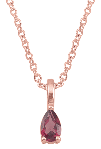 Personalized teardrop pendant in 10k Gold by Jewlster