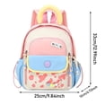 thumbnail image 3 of Weebloom School Backpack For Kids Boys Girls Cute Lightweight Outdoor Travel Backpack Stylish Color Casual Kindergarten Daypack Bookbag Preschool Elementary Black, 3 of 6