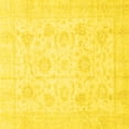 thumbnail image 1 of Ahgly Company Indoor Square Oriental Yellow Traditional Area Rugs, 3' Square, 1 of 4