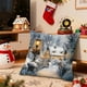 thumbnail image 5 of Fundas de Almohada de Lino con Escena Navideña Nevada Estilo Americano | Decoración Navideña | 45X45Cm | Multicolor | 1 Unidad, 5 of 6