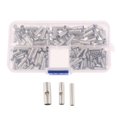 thumbnail image 2 of 200 Unids / Set 22-18 16-14 12-10 AWG Calibre Conectores nalgas No Aislados Kit de Terminales de Crimpado de Férula de Alambre No Aislado Par, 2 of 8
