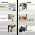 thumbnail image 5 of LJ Bureau d'Ordinateur Électrique à Hauteur Réglable Assis-Debout de 47” - Blanc, 5 of 5