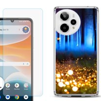 Phone Case for Cricket Icon Pro 2026, with Screen Protector, by OneToughShield - Fireflies