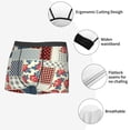 thumbnail image 6 of Fotbe Patchwork In Country Style Men’s Total Support Pouch Boxer Briefs, X-Temp Cooling, Moisture-Wicking Underwear, Regular, Long-leg and Trunk-Small, 6 of 9