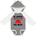 thumbnail image 3 of Inktastic My Grandpa Loves Me Crab Boys or Girls Long Sleeve Baby Bodysuit, 3 of 5