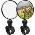 thumbnail image 1 of Jinsinto 2 PCS Bicycle Rearview Mirror,Bike Rear View Mirrors - 360° Adjustable - Universal Shockproof Wide Angle Safety Mirror Handlebar Rear View Mirror for Mountain Bike,, 1 of 5