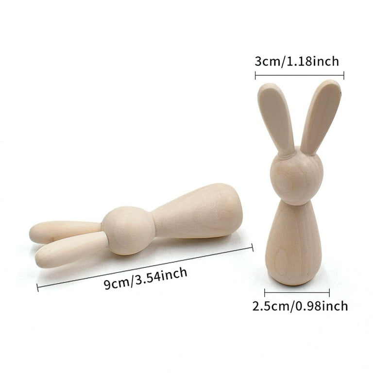 6PCS Unfinished Wooden Bunny Peg Dolls - DIY Easter Rabbit Figurines, Blank Wooden Animal Dolls for Painting, Craft, Cake Toppers, and Spring Decor - Walmart.com 6PCS Unfinished Wooden Bunny Peg Dolls - DIY Easter Rabbit Figurines, Blank Wooden Animal Dolls for Painting, Craft, Cake Toppers, and Spring Decor - Walmart.com