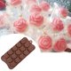 thumbnail image 2 of Injueey 15-grid Silicone Chocolate Mold Reusable Rose Baking Mould Shape Kitchen Cake Crafting Molds DIY Handmade Flower for Biscuits Type3 NO3, 2 of 6