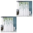 thumbnail image 4 of Advancent Cortina de ducha de baño Impermeable y que ahorra espacio Cómoda cortina de ducha para baño Cortinas de baño duraderas YL347-1 180 YL347-1 180 cm * 180 cm 2piezas, 4 of 4