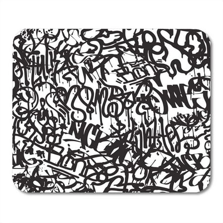 LADDKE Graffiti Tags Pattern Spray Letter Paint Urban Mousepad Mouse Pad Mouse Mat 9x10