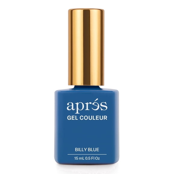 APRÉS Gel Couleur Gel Nail Polish, HEMA & TPO-Free, Billy Blue 240, 15ml